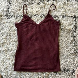 NWOT Rouje Paris ribbed jersey tank top cami size 36/S